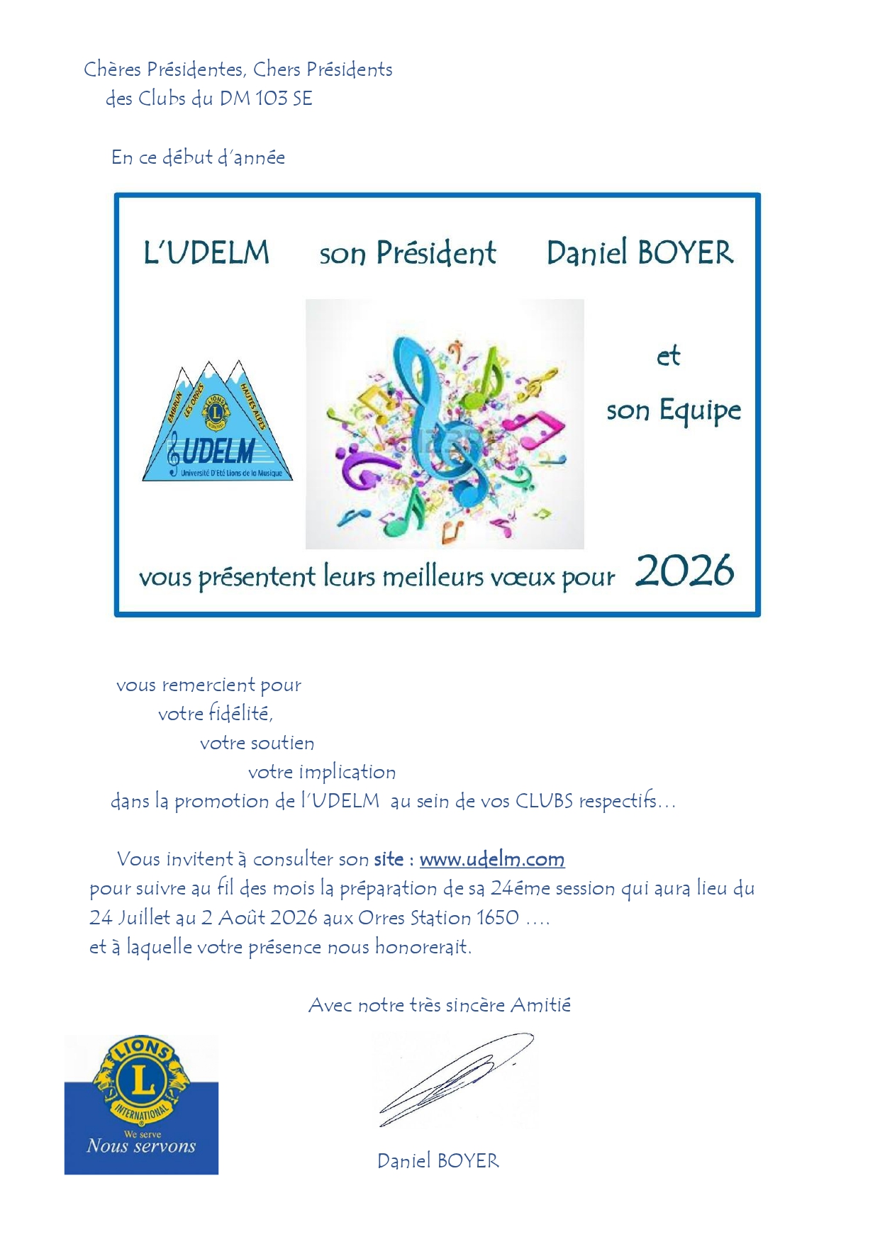 °Université d'Eté Lions de la Musique